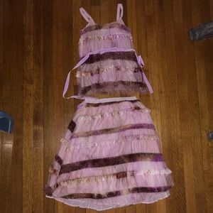 C'est Chouette Couture Handsewn Two Piece Dress.